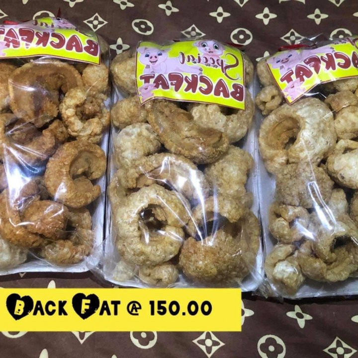 Crunchy chicharon backfat and pork Belly at 170 from Las Pinas City